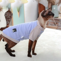 Elegant Cat Clothes For Sphinx Winter Warm Kitten Hoodies Soft Sphynx Cat Costumes Devon Rex Cats Jacket Clothing ropa gato