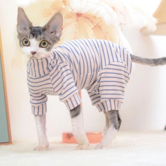 Sphynx Cat Clothes Cotton Kitten Cat Jumpsuit Winter Warm Cats Overalls Hoodies Costumes For Sphinx Devon Cat ropa para gato