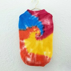 Designer Luxury Tie-Dye Dog Sweater