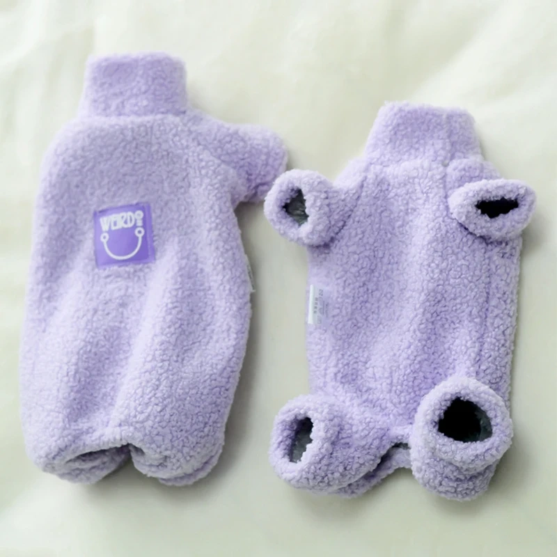 Sphynx Cat Clothes Winter Warm Pet Cat Jumpsuit Hoodies Soft Fleece Kitten Cat Pajamas Costumes For Sphinx Devon Cats