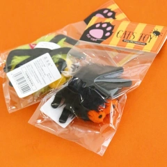 Halloween Catnip Toys That Can't Be Easily Bitten Funny Cat Pet Supplie Plush Long Haired Spiders with Bells Interactive Cat Toy