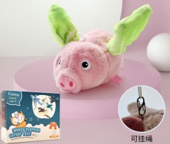 1pc Flapping Sparrow Cat Toys Interactive Chirping Bird Movements Touch Activated Electric Plush Toy Rechargeable Kitten Toy Pet