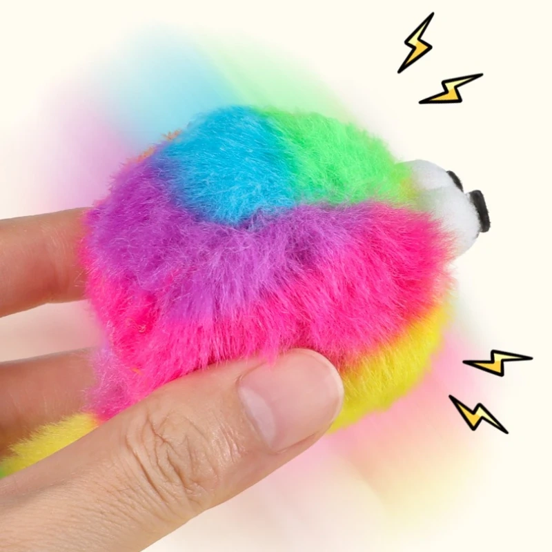 4pcs Cat Chewing Plush Toy Simulated Mouse Squeaky Cute Interactive Kitten Toy Bite Resistant Teeth Cleaning Cat Toy Supplies