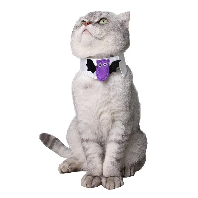 Wholesale Comfortable Polyester Puppy Party Collar Accessory Halloween Pet Cat Dog Adjustable Neck Lace Animal Pattern