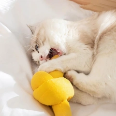 Cat Toy Funny Interactive Plush Sound Kitten Catnip Toys Indoor Teeth Cleaning Chewing Squeaky Cat Pillow Toys Pet Supplies