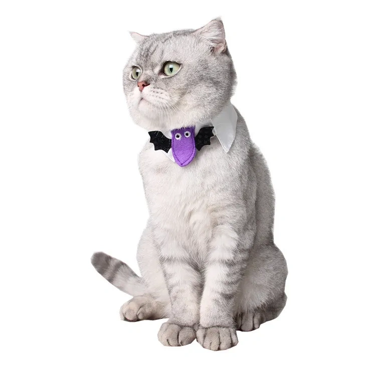 Wholesale Comfortable Polyester Puppy Party Collar Accessory Halloween Pet Cat Dog Adjustable Neck Lace Animal Pattern