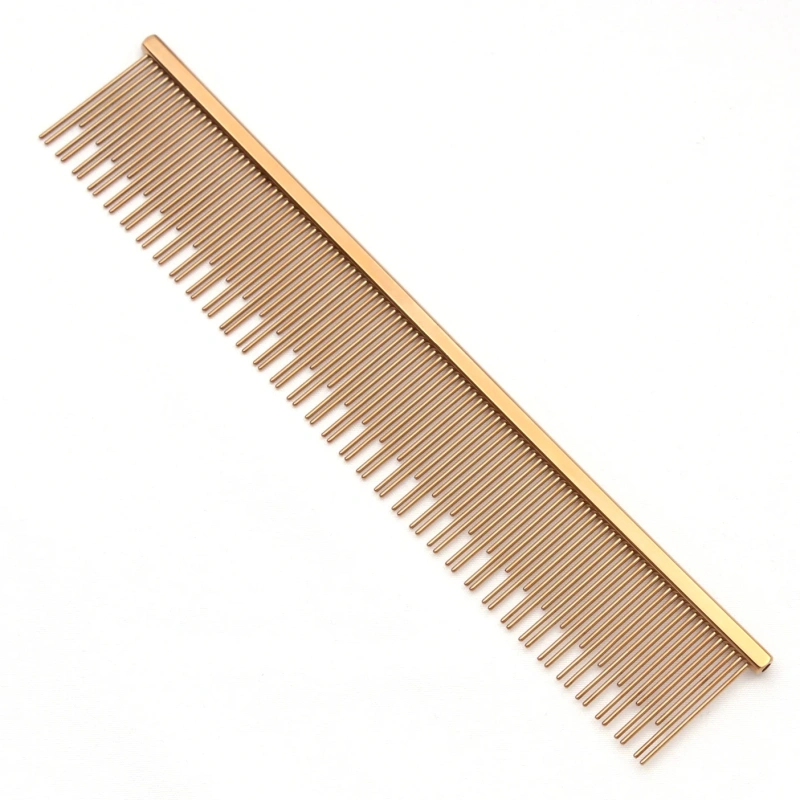 Dog Grooming Comb Groomer for Dogs Copper Blue Groomer Pets Combs Hairbrush Pet Dog Grooming Combs Dog Hair Care Styling C7815