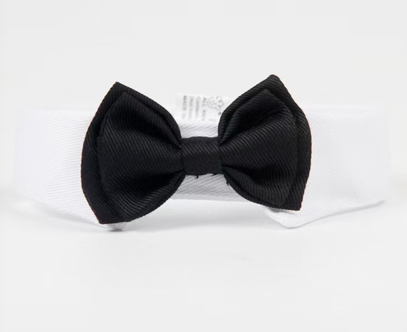 Pet Cat Collar Red Bowknot Adjustable Cotton Tie