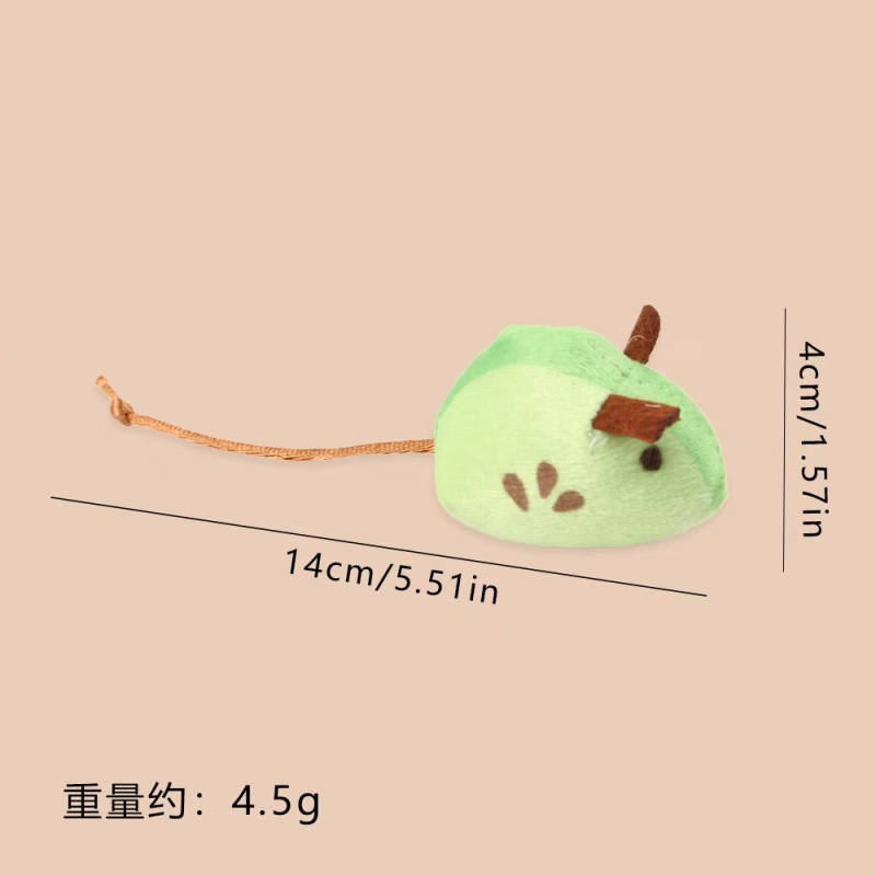 Cat Chewing Plush Toy Simulated Mouse Squeaky Cute Interactive Kitten Toy Bite