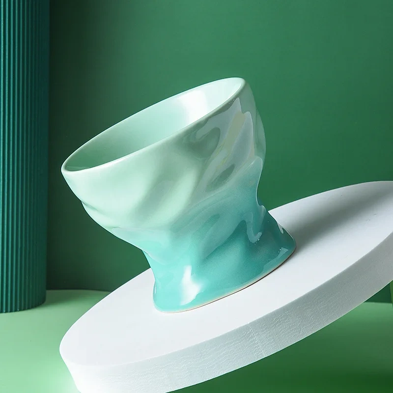 Pet Cat Raised Food Snack Bowl Water Drinking Feeders Ceramic Gradient Food Bowls for Dogs Puppy Pet Products