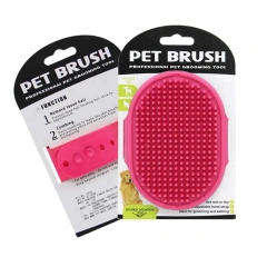 Soft Rubber Dog Brush Comb Cat Bath Brush Rubber Glove Hair Fur Grooming Massage Brush For Small Medium Dog Cats