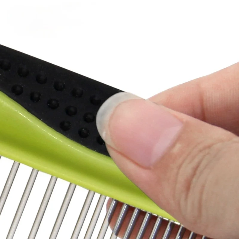 Stainless Steel Needle Comb for Pet Grooming, Dog and Cat Hair Remover, Knot Untying Comb, Flea Comb, Pet Supplies