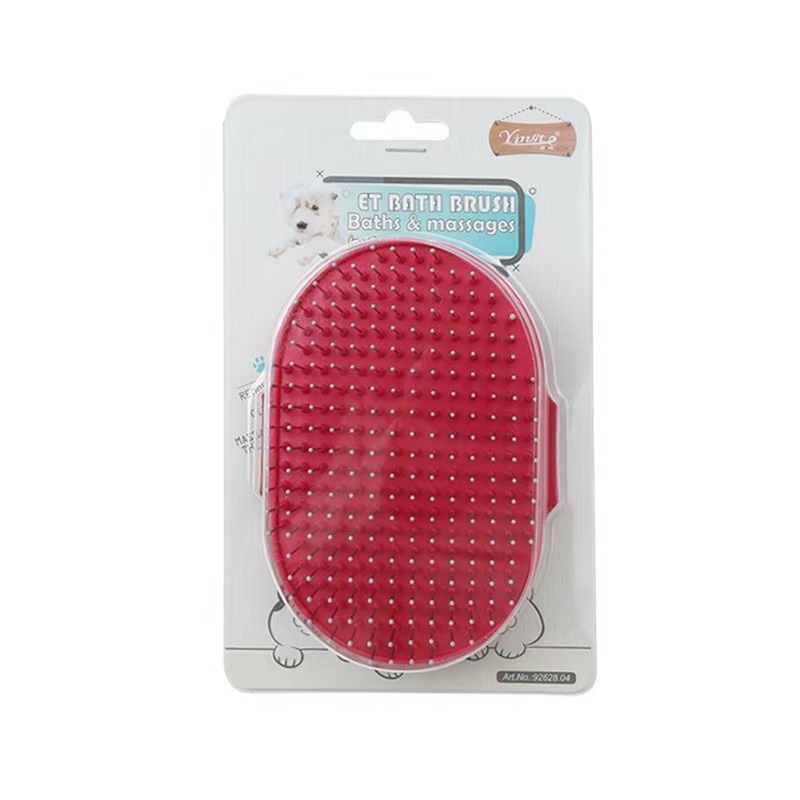 Soft Rubber Dog Brush Comb Cat Bath Brush Rubber Glove Hair Fur Grooming Massage Brush