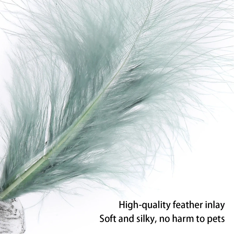New 1Pc Delicate Cat Toy Star Balls Plus Feather High Quality EVA Material Light Foam Ball Throwing Funny Interactive Plush Toy