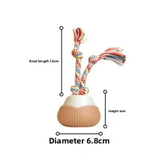 1Pc Interactive Cat Toys for Indoor Cats Interactive Cat Ball Toy with Elastic Mesh Tail Automatic Rotation Cat Toys
