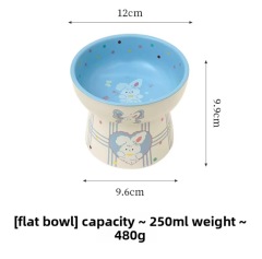 Pet Bowl Cute Cartoon Design for Cat and Dog Food and Drink