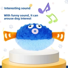 Pet Plush Bouncing Ball Sound Dog Toy Electric Bouncing Ball Intelligent Automatic Rolling Ball Pet Supplies