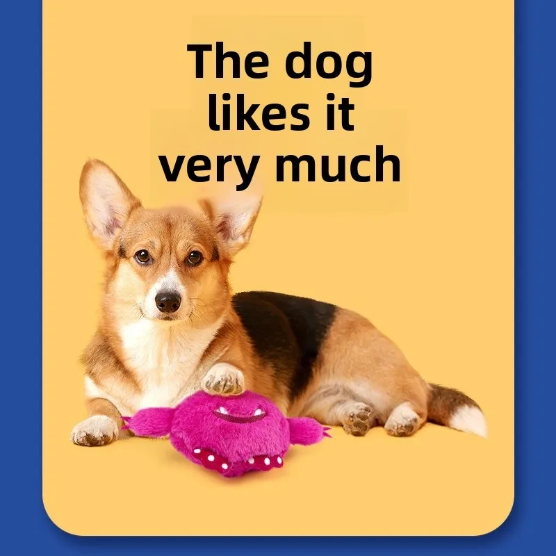 Pet Plush Bouncing Ball Sound Dog Toy Electric Bouncing Ball Intelligent Automatic Rolling Ball Pet Supplies