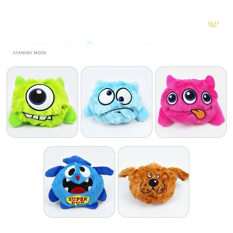 Sounds Giggle Toy Monster Electronic Puppy Toys Vibrating Toys Automatic Dog Plush Bouncing Shaking Dog Moving Ball Interactive