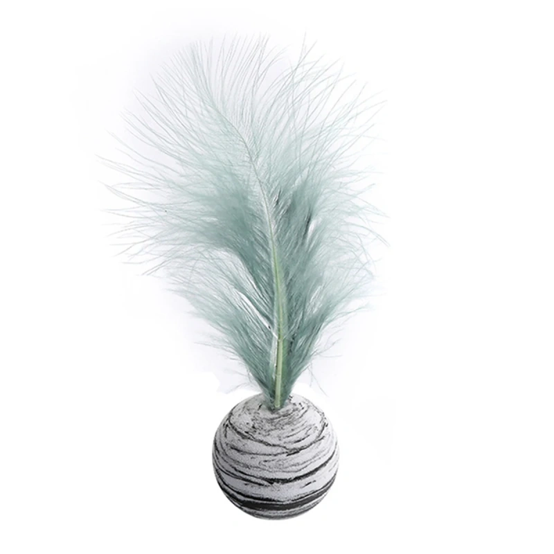New 1Pc Delicate Cat Toy Star Balls Plus Feather High Quality EVA Material Light Foam Ball Throwing Funny Interactive Plush Toy
