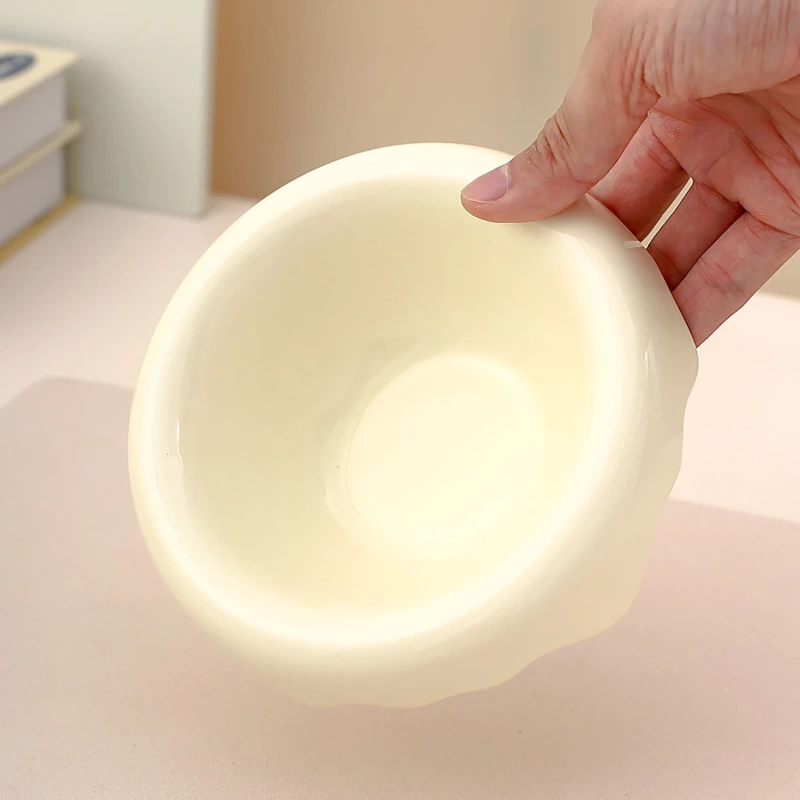 2025 New Design Solid Pattern Ceramic Cat Bowl Elevated Cat Water Pot Raised Dog Separatable Bowl with High Foot Pet Bowl