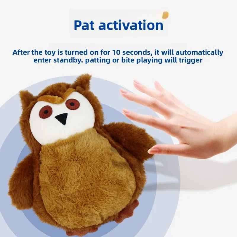 Pet Plush Bouncing Ball Sound Dog Toy Electric Bouncing Ball Intelligent Automatic Rolling Ball Pet Supplies