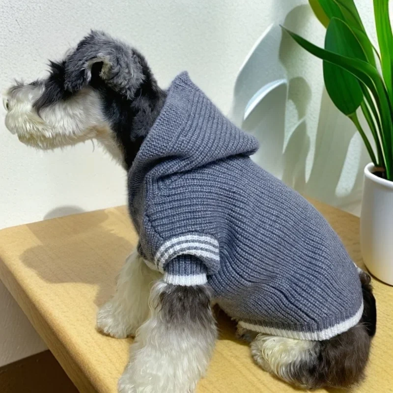 Autumn and Winter New Products Thickened Pet Knitted Sweater Dog Cat Corgi Clothing Clothes