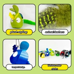 Pet plush sounding toy hanging plush ball simulation insect creative cat toy bite-resistant