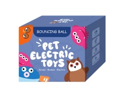 Pet Plush Bouncing Ball Sound Dog Toy Electric Bouncing Ball Intelligent Automatic Rolling Ball