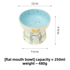 Pet Bowl Cute Cartoon Design for Cat and Dog Food and Drink