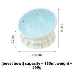 Pet Bowl Cute Cartoon Design for Cat and Dog Food and Drink