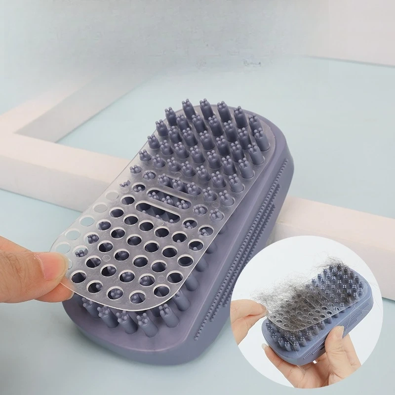 Pet Bath Brush Rubber Comb Hair Removal Brush Pet Dog Cat Cleaning Grooming Supplies Safety Silicone Brush