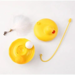 Tumbler Cat Toy Removable Stick Feather Scratching Ball Anti-Bite Turntable Interactive Toy Interesting Pet Supplies cat toys
