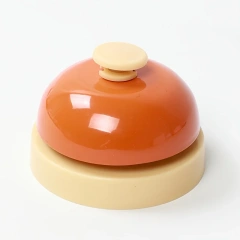 1Pc Assorted Colors Modern Metal Hand Bell Needed Call Bell for Classroom Kitchen Restaurant Bar Pet Training Interactive Fun