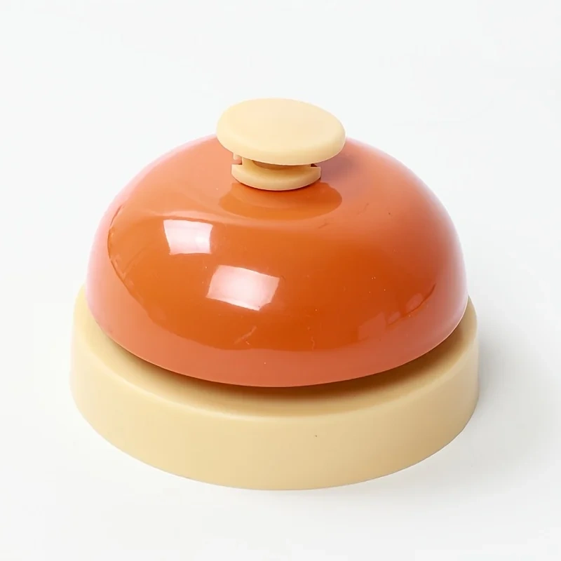 1Pc Assorted Colors Modern Metal Hand Bell Needed Call Bell for Classroom Kitchen Restaurant Bar Pet Training Interactive Fun