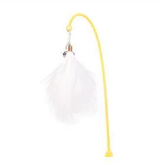 Tumbler Cat Toy Removable Stick Feather Scratching Ball Anti-Bite Turntable Interactive Toy