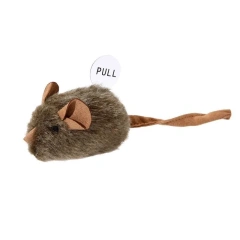 Funny Plush Mice Cat Toy Simulation Mouse Kitten Toy Bite-resistant Automatic Chirping Interactive Cat Chew Toy