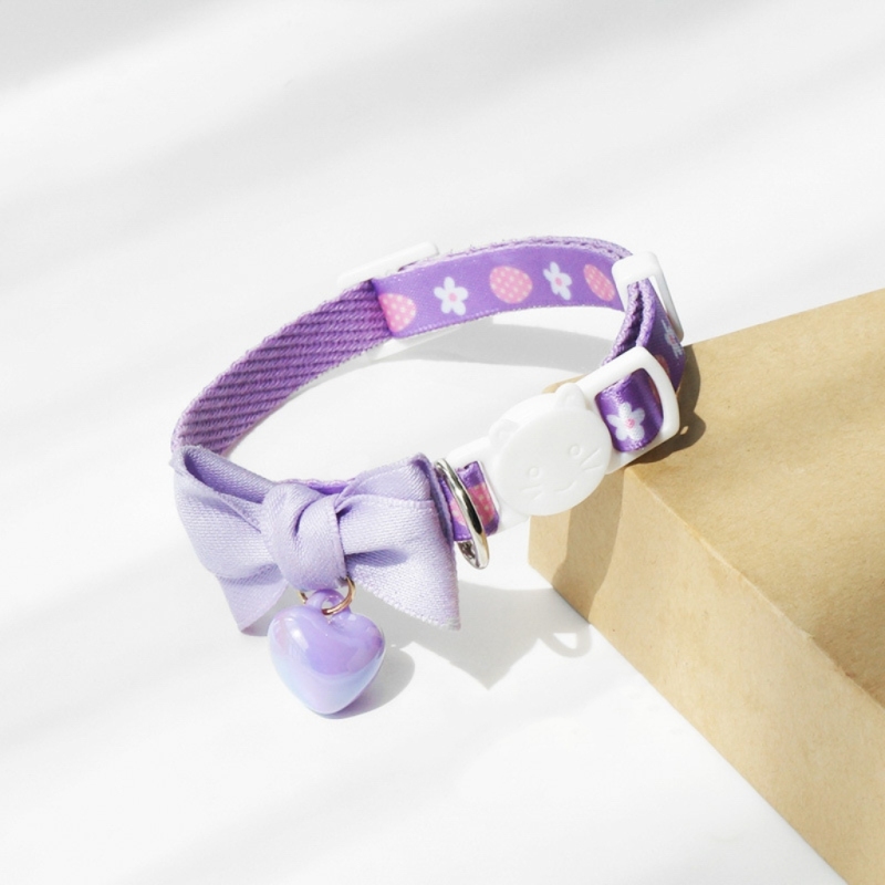 Cat bow anti-suffocation collar
