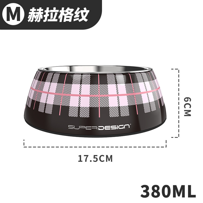 Stainless steel melamine cat bowl