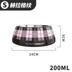 Stainless steel melamine cat bowl