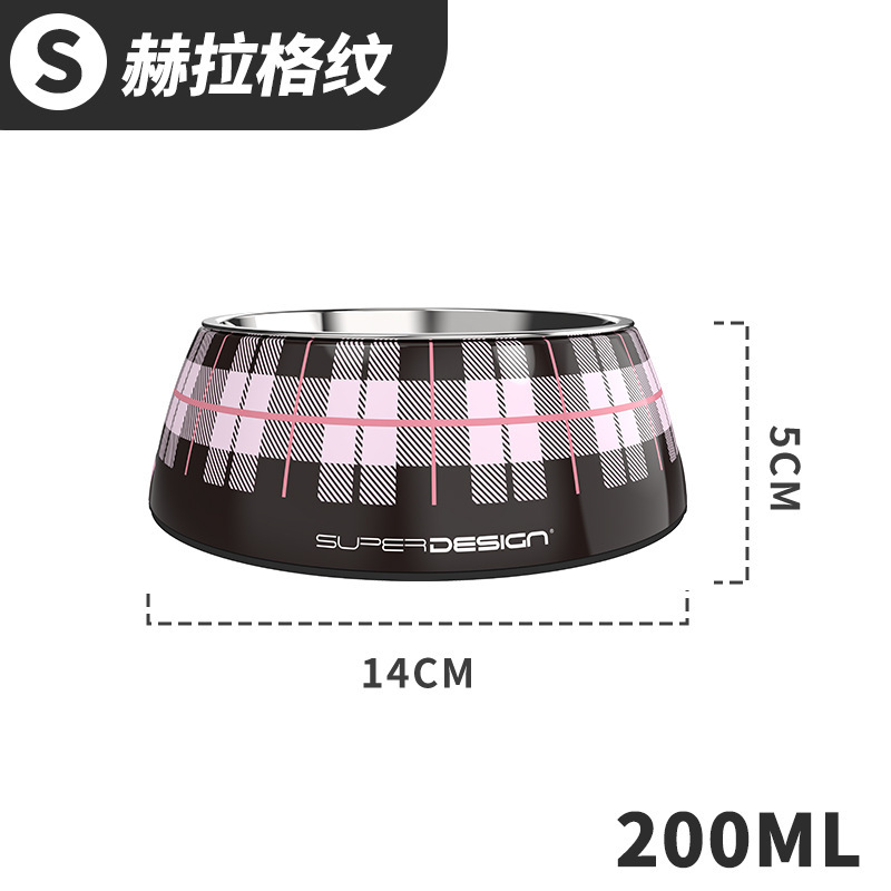 Stainless steel melamine cat bowl