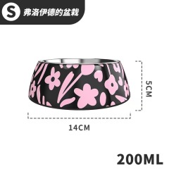 Stainless steel melamine cat bowl
