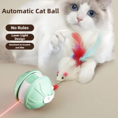 Smart Laser Cat Toy Ball Automatic Moving Kitten Plaything Self-Entertainment Durable Pet Indoor Use Exercise Toy