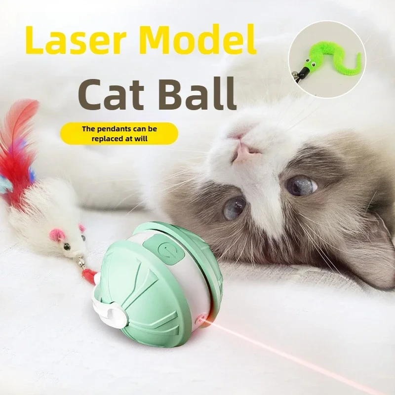 Smart Laser Cat Toy Ball Automatic Moving Kitten Plaything Self-Entertainment Durable Pet Indoor Use Exercise Toy