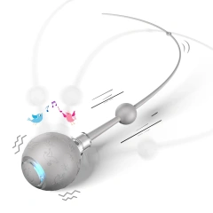 Intelligent Gravity Cat Toy Ball Electric Self-Entertainment Boredom Relief Chasing Toy with Rope Red Blue Gray Pink Soft Tails