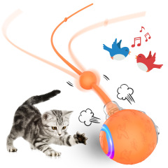 Intelligent Gravity Cat Toy Ball Electric Self-Entertainment Boredom Relief Chasing Toy with Rope