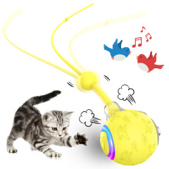 Intelligent Gravity Cat Toy Ball Electric Self-Entertainment Boredom Relief Chasing Toy with Rope