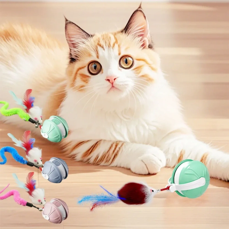 Smart Laser Cat Toy Ball Automatic Moving Kitten Plaything Self-Entertainment Durable Pet Indoor Use Exercise Toy