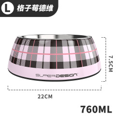 Stainless steel melamine cat bowl