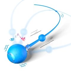 Intelligent Gravity Cat Toy Ball Electric Self-Entertainment Boredom Relief Chasing Toy with Rope Red Blue Gray Pink Soft Tails
